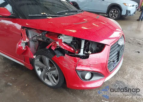 2013 Hyundai Veloster Turbo W/Black from USA, damaged, VIN KMHTC6AE9DU106071